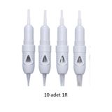 estorilcosmetic Steril tek kullanımlık kartuş kaş dövme makinesi İğne kalıcı makyaj Microblading için ve MTS 10 adet 1R