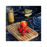 Estrella 6 Lı Cam Pasta Tabağı -Buz Mavisi - Şeffaf