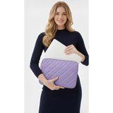 Estrella Paris Laptop Çantası Macbook Air Pro 13 Inç Kapitone Caprice Lila