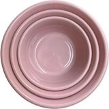 Estrend 3'lü Iç Içe Geçmeli Saklama Kabı Badya/leğen Set - Pembe