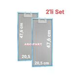 Esty 1150 X6 İnox Aspiratör Alüminyum Filtre - 2'Li Set - 20,5X47,6 Cm (2 Adet)