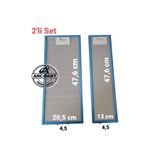 Esty 1390 ASPİRATÖR ALÜMİNYUM FİLTRE TAKIMI 2 ADET (İÇ-DIŞ GÖNDERİLİR)