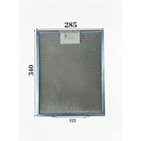 Esty İle Uyumlu Davlumbaz 28,5X34 CM Arka Aralık 12,5 CM Aspiratör Filtresi