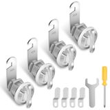 ESUDNT 1-1/8 "RV Bölmesi Mandalı Depolama Kam Kilitleri Posta Kutusu Kapı Değiştirme RV Camper Duş Kapı Deri Kamyon Kapağı Kilidi Dış Dolap Çekmece Silindir (4 Paket)