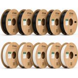 Esun Pla+Hs Beyaz / Siyah Filament 10’lu Kutu 1.75 mm 1 kg - 5 Beyaz + 5 Siyah - Bisiparisver