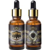 Esved 2li Set Kabe Örtüsü Kokusu ve Hacerül Kokusu Saf Esansiyel Uçucu Yağ Buhurdanlık Yağı Difüzör Esansı 2X10ML