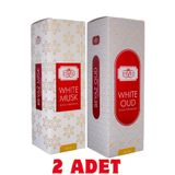 Esved Beyaz Oud & White Oud ve Beyaz Misk & White Musk Oda Ve Kumaş Spreyi Seccade Spreyi Oda Kokusu Koku 400 ml