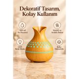 esy teknoloji Çiçek Vazo Tasarımlı Hava Nemlendirici – Buhar Makinası-Aroma Difüzörü Led Işık 300ML