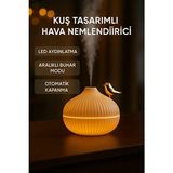 ESY Teknoloji Kuş Tasarımlı Hava Nemlendirici – Ultrasonik Difüzör & Gece Lambası - Beyaz