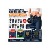 Eşya Dünyası Pantolon Bel Genişletici Sihirli Düğme 10 Adet – Kot Jean İçin Metal Düğme Aparatı