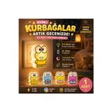 Eşya Dünyası Sevimli Kurbağa Karakterli 3 Ledli Gece Lambası - 0.5W Tasarruflu Prize Takılan Bebek Çocuk Odası Lambası