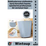 #Eşyakaydırıcı Yapışkanlı Döner Tekerlek Sessiz Mini Mobilya Eşya Kaydırma Taşıma Aparatı 4'Lü Set