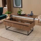 Eşyala. Akıllı Sehpa Ortadan Açılır Atlantik (120 x 60 x 43 Cm) - 120x60x43 - Atlantik Çam