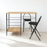 Eşyala. Çalışma Bar Masası Ikili Katlanabilir Minderli Sandalye TAKIMI(120X45X87 Cm) - Atlantik Çam