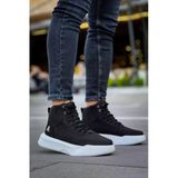 Et0318 Bağcıklı Erkek Yüksek Taban Beyaz Taban Spor Bot