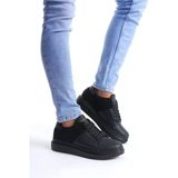 Et151 Boost Bağcıklı Cilt Süet Erkek Günlük Sneaker Ayakkabı St - Siyah