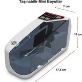 Etabel Kağıt Para Sayma Makinesi Taşınabilir Mini UV Lamba ile Hızlı Sayım 600 Adet/Dakika - Beyaz
