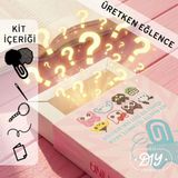 Etamina Hellomina Serisi: Sürpriz 8-Bit Pixel Art Çarpı İşi Kitap Ayraci Kiti- Minimalist Karakter Tasarımlı Hobi Seti