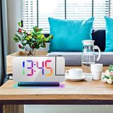 Etashop Rgb Projeksiyonlu Çalar Saat -7ayna Led Dijital Saat Tavana Zaman Yansıtma Usb & Type C Şarj Beyaz