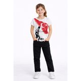 ETÇ BABY E.T.Ç BABY Kız Çocuk Relaxed Fit Rahat Kesim Likralı Keten Pantolon
