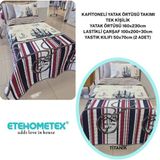 Ete Hometex Etehometex Pamuklu Kapitoneli Yatak Örtüsü Takımı - Çok Renkli - 160 x 230 cm