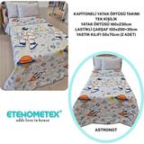 Ete Hometex Etehometex Pamuklu Kapitoneli Yatak Örtüsü Takımı - Gri - 160 x 230 cm