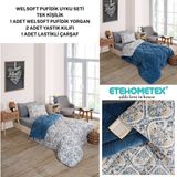 Ete Hometex Tek Kişilik Welsoft Uyku Seti - Çok Renkli - 155 x 215