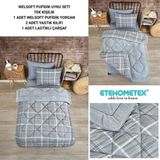 Ete Hometex Tek Kişilik Welsoft Uyku Seti - Koyu Gri - 155 x 215