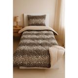 Ete Hometex Tek Kişilik Welsoft Uyku Seti - Leopar - 155 x 215