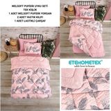 Ete Hometex Tek Kişilik Welsoft Uyku Seti - Pudra - Pembe - 155 x 215