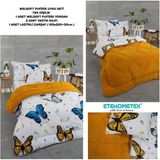 Ete Hometex Tek Kişilik Welsoft Uyku Seti - Sarı - Beyaz - 155 x 215