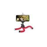 Etech Ahtapot Tripod Akrobat Stand/Selfie Çubuğu-Kırmızı