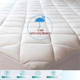 Etehometex Kapitoneli Sıvı Geçirmez Yatak Koruyucu Fitted Alez 200X200 Çift Kişilik 8696474231628 - 200 x 200 cm - Beyaz