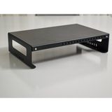 Etepzo PC & Monitör Yükseltici Stand (Siyah)(Genişliği Ayarlana Bilir)