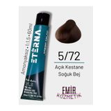 ETERNA Amonyaksız Doğal Saç Boyası - 5/72 Açık Kestane Soğuk Bej