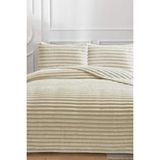 Eterna Peluş Çift Kişilik 230X250 cm Yatak Örtüsü Bej - 230 x 250 cm