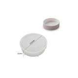 Eternal Luck Dekoratif Yuvarlak Tepsi Silikon Kalıp 212x55 mm | Beton, Alçı ve Taş Tozu Döküm Kalıbı