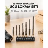 Eternashop Metal Gövdeli 16lı Bits Seti Çok Amaçlı Tornavida Uçları - ETERNA2075-5363