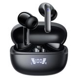 ETERNEXIS Gerçek Kablosuz Stereo Kulaklıklar S43A, Bluetooth 5.3, Aktif Gürültü Önleme ve Çevresel Gürültü Engelleme, 13mm Hoparlörler, LED Güç Ekranı, Akıllı Dokunmatik Kontrol, Otomatik Eşleştirme