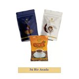 Eterno & Ezel - Üçlü Tadım Seti - Gold Granül Kahve + Coffee Crema Süt Tozu + Türk Kahvesi