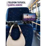 Ethab Ticaret Araç Içi Telefon Sabitleyici ve Koltuk Arkası Çanta Askılığı - GL002V-7MTDJ0 - Çok Renkli