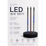 Ethab Ticaret Rgb LED Dış ve Iç Mekan Süsleme Işığı 10 Çubuklu Şerit - GL002V-7MTFB4 - Çok Renkli