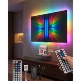 Ethab Ticaret Rgb LED Strip 5 Metre Kumandalı 5050 Şerit LED Dekorasyon Işığı - GL002V-7MPAY8 - Çok Renkli