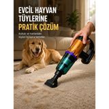 Ethab Ticaret Yüksek Çekiş Gücüne Sahip Şarjlı El Süpürgesi Araç ve Ev Kullanımına Uyg - GL002V-7MTJO - Çok Renkli