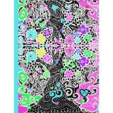 Ethereal, Whimsical, Teal And Pink Tree, 200 Unlined, Floral Detailed Page, 8x11, Hardcover Journal, Art Pad, Sketchbook, Drawing Book: Made With ... By: Artist Mary Elisabeth Linder @ MaryEMade