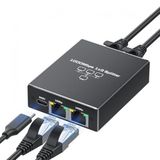 Ethernet Çoklayıcı Splitter 1 Giriş 3 Çıkış RJ45 Gigabit 1000 Mbps