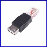 Ethernet RJ45 USB Port Dönüştürücü Adaptör Jack Rj 45 Erkek Dişi USB Çevirici Jack Fiş Fonksiyonel