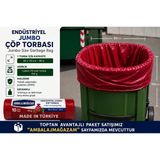 Ethex 80X110 Cm 700 Gr Extra Kalın Endüstriyel Jumbo Çöp Torbası 90 Litre 10 Adet Çöp Poşeti
