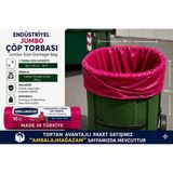 Ethex 80X110 Cm Endüstriyel Jumbo Çöp Torbası 90 Litre 350 Gr 10 Adet Çöp Poşeti