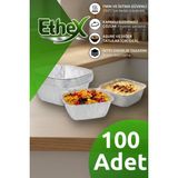 Ethex Alüminyum Aşure Tatlı Kabı *100 Adet* - 300CC Sütlaç, Muhallebi ve Meze Kabı